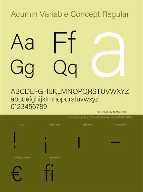 Acumin Variable .